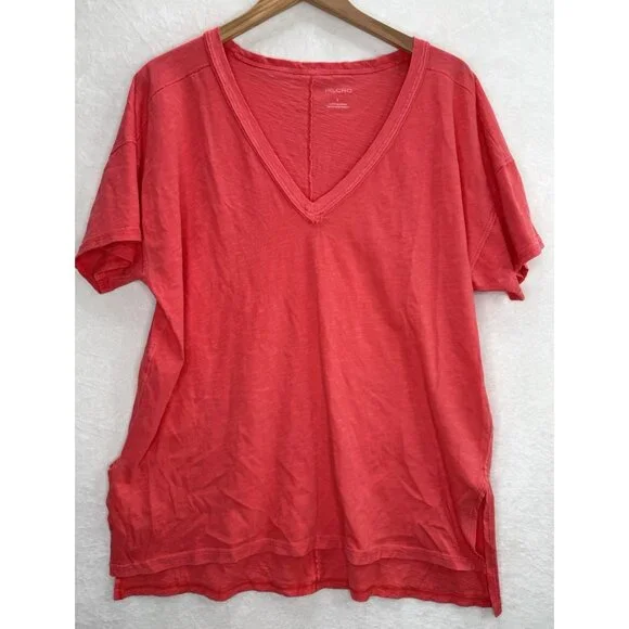 Anthropologie Pilcro Jordyn Perfect Oversized Cotton Slub Tee Size Large - Picture 2 of 7